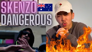 SKENZO - DANGEROUS (Official Video) AMERICAN REACTION! Australian Drill Rap Music 🇦🇺🔥 *HARD!!*
