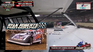 14th #84 Myles Moos at the Gateway Dirt Nationals 2021- Super Late Model $30 Feature In-Car Camera