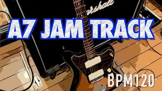 A7 JAM BACKING TRACK (Funk Rock Style) - A Mixolydian