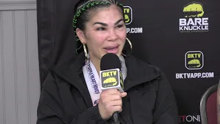 Rachael Ostovich instant reaction to beating Paige VanZant in bareknuckle debut at BKFC 19