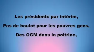 Nazim Pourquoi veux tu que je danse parole/lyric