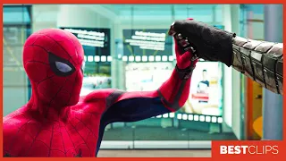 Spider Man Vs Bucky - "You Have a Metal Arm" Scene |  Captain America Civil War (2016) Movie CLIP 4K