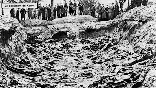 The Katyn forest massacre by the Red Army WW2