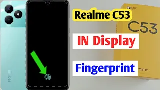 realme c53 display fingerprint lock kaise lagaye / realme c53 in display fingerprint setting