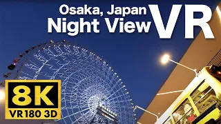 [VR180-8K] Night view from the tallest Ferris wheel in Japan [Video for VR Headset]