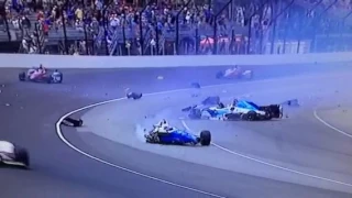 Scott Dixon Crash at Indy 500