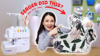 Did you know that sergers can do THIS? 5 serger techniques to try!