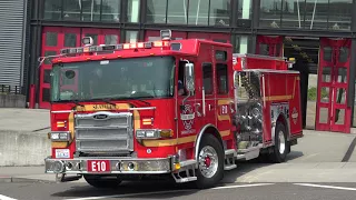 Engine 10 Responding Seattle Fire Department (2017 Pierce Enforcer)