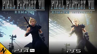 Final Fantasy VII Remake Intergrade PS5 vs PS4Pro | Direct Comparison