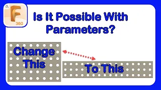 Using Parameters to Update Patterns in Fusion 360 #Fusion360 #Patterns #Parameters #ParametricDesign