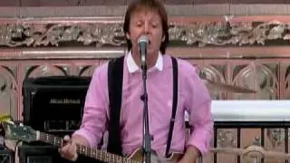 Paul Mccartney on David Letterman - Part 3 of 3(Performance)