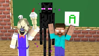 Monster School : Terrifying ice-cream seller's - Minecraft Animation