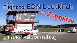 ✈ Flight to Leutkirch with a BRM Aero Bristell B23 | Zugspitze 