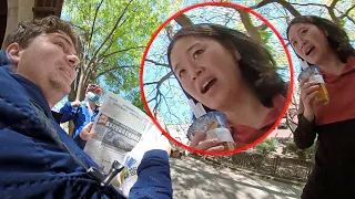 Chinese People Shocked at White Guys Reading Newspapers in Chinese