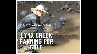 Panning for Gold at the Lynx Creek Recreation Area, Prescott National Forest, Arizona.