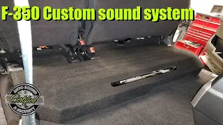 2018 Ford F0350 Super Duty custom sound system (Certified Autosound & Security)