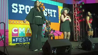 The Chattahoochies, "I Dodged A Mullet" at CMA Fest Spotlight Stage, June 10, 2023