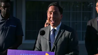 Mayor Todd Gloria touts opening of 34-room shelter for homeless seniors