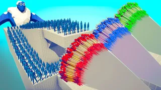 100x ICE ZOMBIES + 2x ICE GIANT vs EVERY GODS - Totally Accurate Battle Simulator TABS