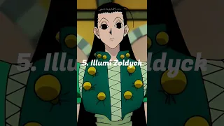 Top 5 strongest villains in hunter X hunter #anume ||GodD TRIO ||