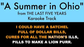 "A Summer in Ohio" from The Last Five Years - Karaoke Track with Lyrics on Screen