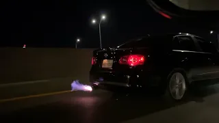 Ultimate IE Jetta 2.5 exhaust clips | 2 step flames | flybys