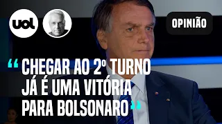 Datafolha: Passar para o 2º turno já é uma vitória para Bolsonaro, analisa Toledo