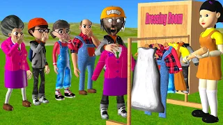 Scary Teacher 3D vs Squid Game Dressing Room Clothes Swap Nice or Error 5 Times Challenge