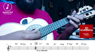 TÔ JACAREPAGUÁ   PAGODE DOS MENINOS feat  FABIANO SORRISO   Aprenda Fácil no cavaco com partitura