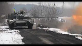Ukrainian 93rd Brigade "Kholodny Yar" uses a captured russian tank T-80BVM