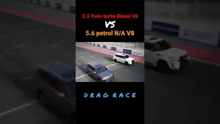 Toyota LC300 vs. Nissan Patrol Nismo | DRAG RACE #shorts