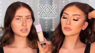 ok so.. i did not expect this?! TESTING XX REVOLUTION! FULL FACE SOFT GLOWY MAKEUP | Hannah Renée
