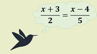 Как решить линейное уравнение с дробями. Пример 2