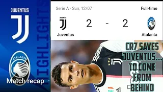 Juventus vs Atalanta (2-2) Highlights extended./ CR7 strikes twice to make a comeback from behind