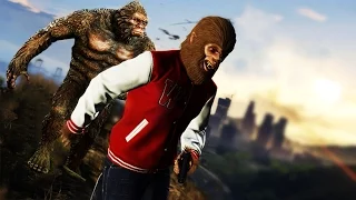 GTA 5: BIGFOOT VS THE BEAST! - BOSS FIGHT! (GTA 5 Easter Egg)