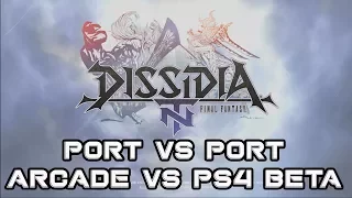 Port Vs Port | Dissidia Arcade vs Dissidia Final Fantasy NT Comparison | PSP Footage | Kelphelp