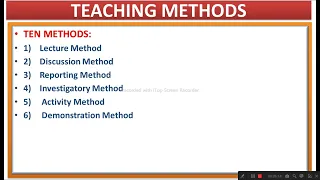Teaching Methods #FPSC LECTURER PEDAGOGY
