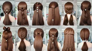 5 Kiểu Tóc Nữ Đẹp Đi Tiệc | Làm Tóc Đi Đám Cưới Đơn Giản | Hair Style Girl Bun For Wedding & Party