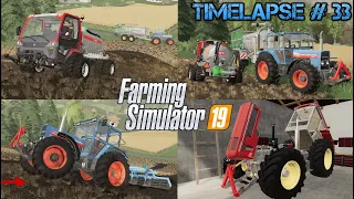 SLURRY on steep SLOPE! 💩🚜💨 Broken SCHLÜTER?😱🔧 24,000 sub giveaway 💚💛| [FS19] - Timelapse #33 Walchen