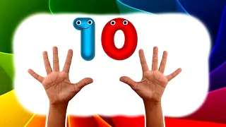 Aprenda a contar de 0 a 10 usando as mãos | Com link para imprimir a folha com exercícios | 0 to 10