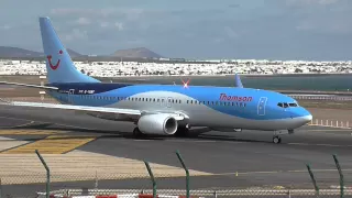 Busy 23 Minutes at Lanzarote Airport 28/12/14 HD