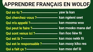Apprendre français en wolof (Qui?)