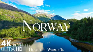 Norway 4K Nature Relaxation Film - Relaxing Piano Music - Amazing Nature