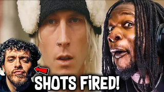 MACHINE GUN KELLY SHOOTS AT JACK HARLOW! Renegade Freestyle (REACTION)