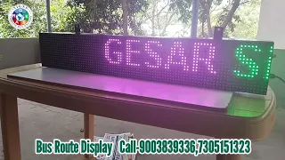 Bus Route LED Display - Single and Multi Colour         #bus #route #display #led #kumbakonam