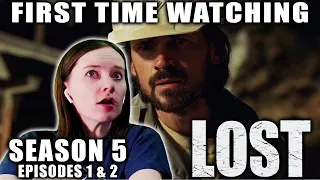 LOST | SEASON 5 | Episodes 1 & 2 | First Time Watching | TV REACTION | TIME TRAVEL!?!