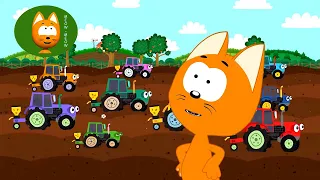 10 Tractors Song -  Meow Meow Kitty  -  Learn counting from 1 to 10