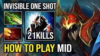 How to Play Mid Nyx Assassin Against OD with Surprise 1 Shot Vendetta Invisible Level 5 Dagon Dota 2