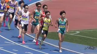 男子1500m予選  日本学生個人陸上2023