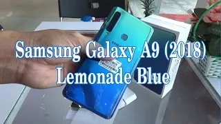 Unboxing Samsung Galaxy A9 2018 Lemonade Blue color